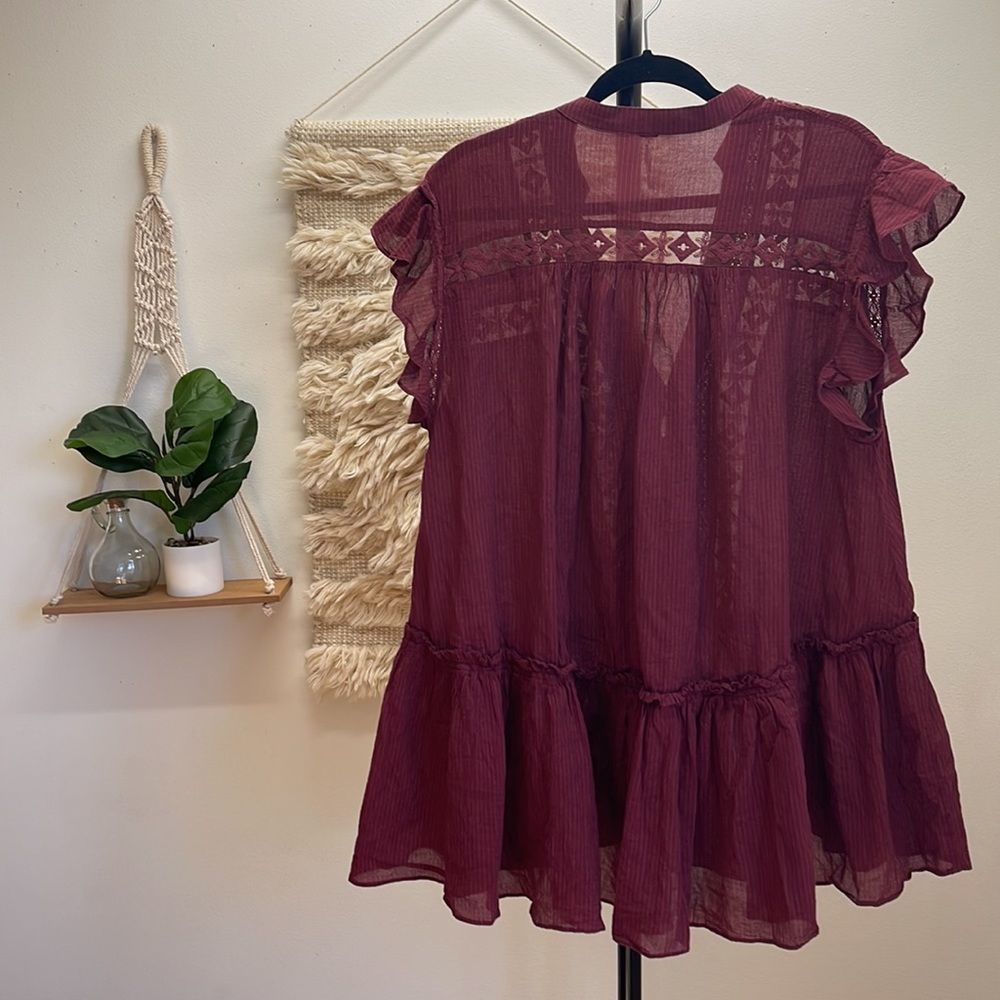 Free People NEW Baby Blues Tunic In Lovebird Combo - Picture 6 of 11